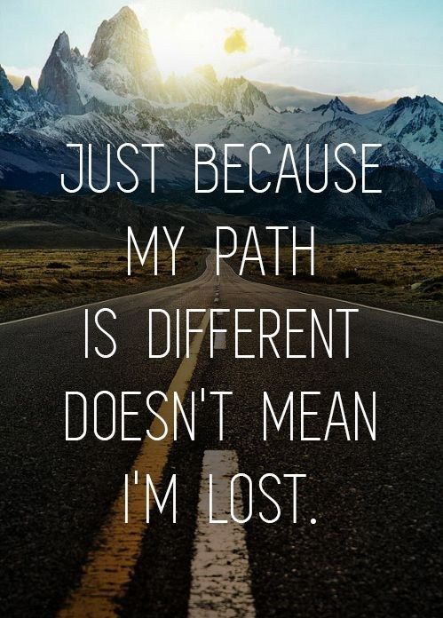 path is different
